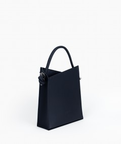 sac en cuir noir tendance minimaliste fait main