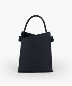 Sac de luxe noir lisse français Lamaro