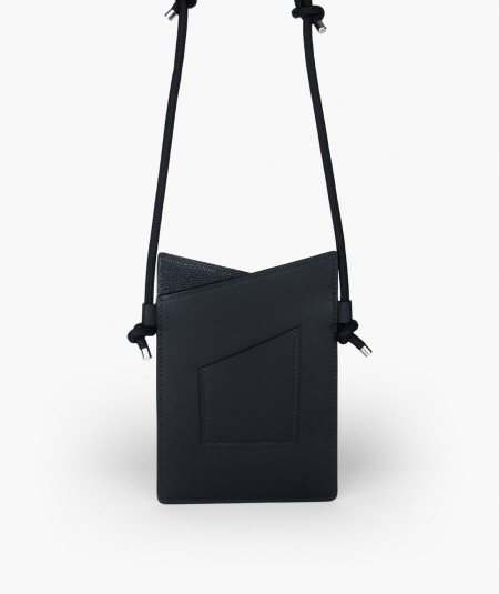 sac de téléphone noir poche arrière Lamaro